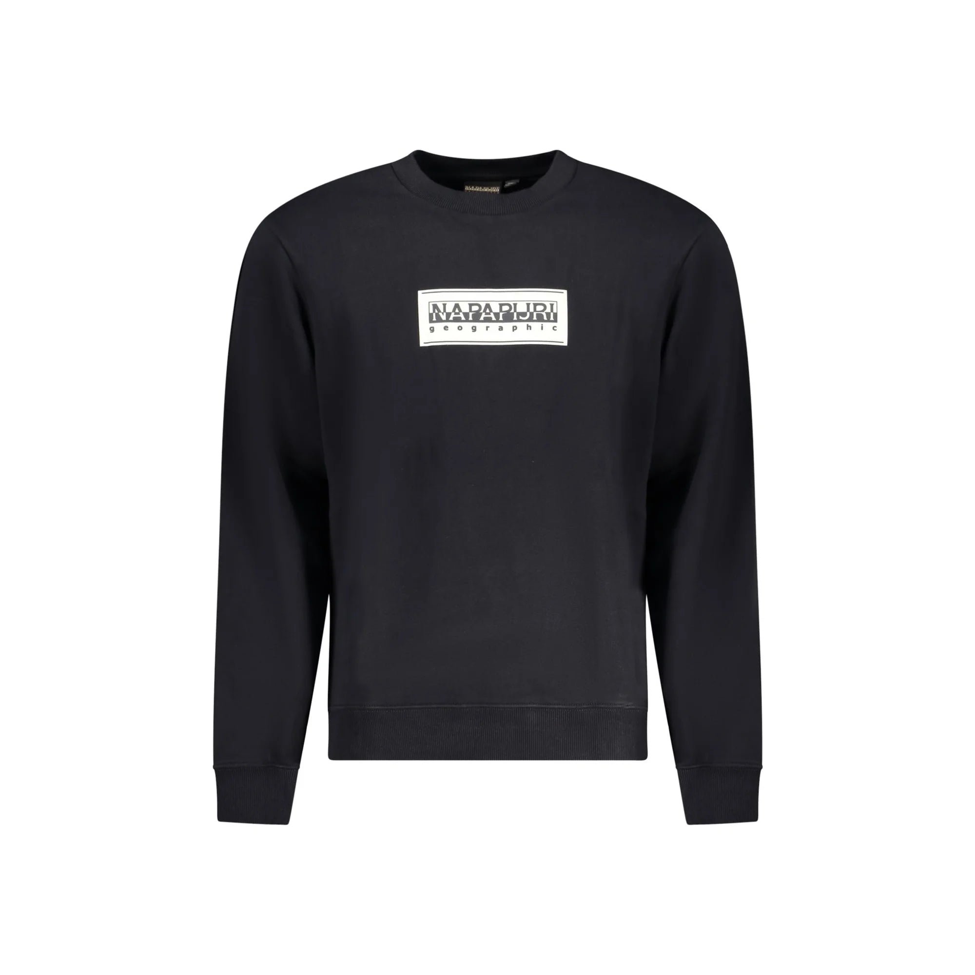 Napapijri Felpa Uomo Nera Girocollo Relaxed Fit Logo Felpe Nero - foto prodotto